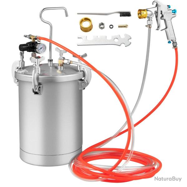 Pistolet de peinture 33 x 33 x 56 cm grande capacit� de 15L ajustement pr�cis en m�tal argent 20_00