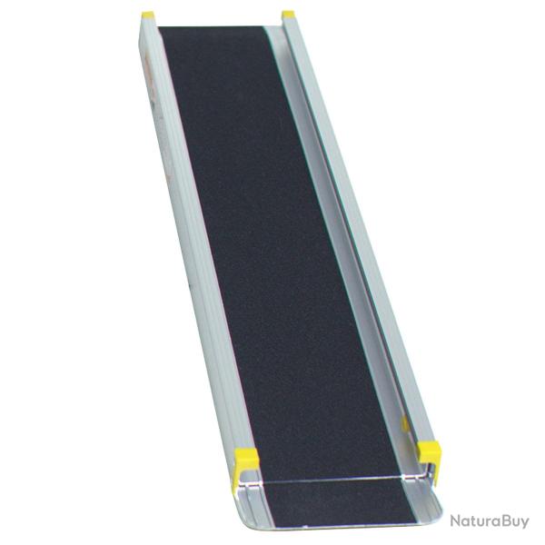 Rampe t�lescopique antid�rapante pour fauteuil roulant 133 x 19 x 5 cm jusqu'� 270kg portance �lev�