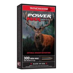 Munitions WINCHESTER cal.300win mag power max bonded 180gr 11.66g par 60