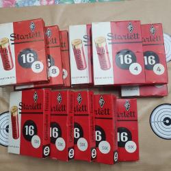 cartouches calibre 16 marque STARLETT plomb 4, 6, 8. excellent &eacute;tat