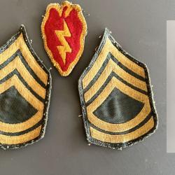 Lot 5 patchs US Army - Sergeant First Class + 25th Infantry Division
