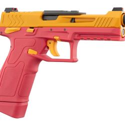 PISTOLET GBB LANCER TACTICAL LTX COMPETITION AIRSOFT ROUGE / JAUNE