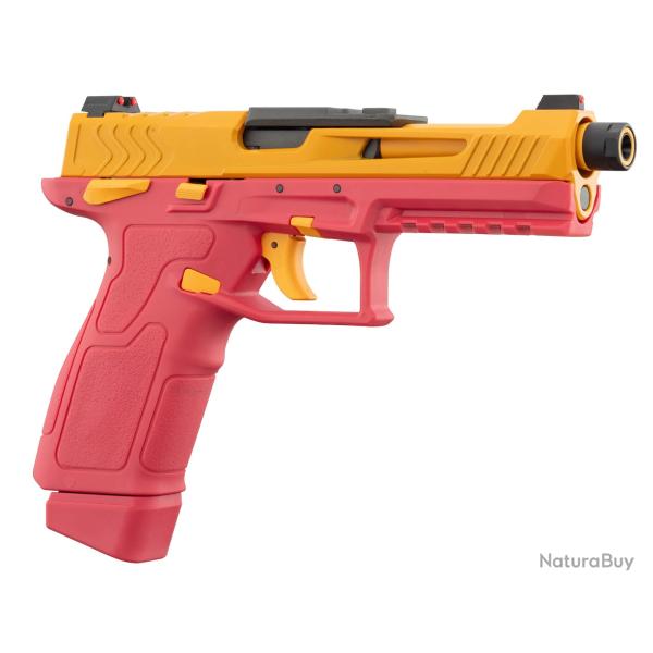 PISTOLET GBB LANCER TACTICAL LTX COMPETITION AIRSOFT ROUGE / JAUNE