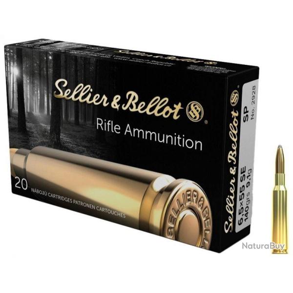 SELLIER & BELLOT cal.6,5x55 Swedish SP 140 grains X20