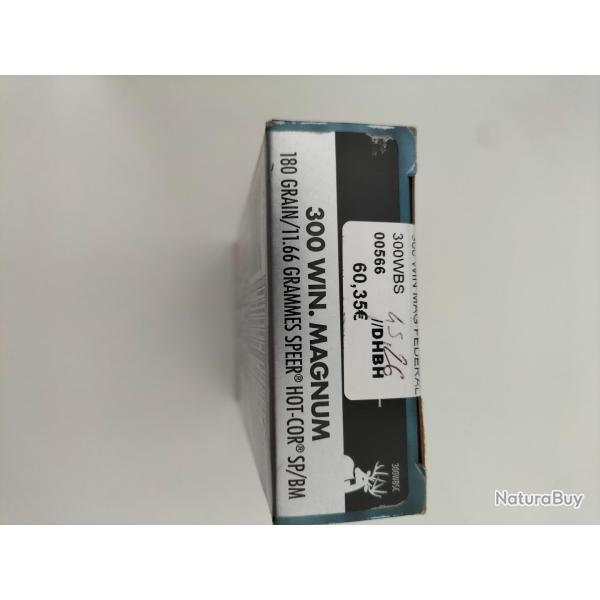 Vend 1 boite de cartouches 300 win mag Federal