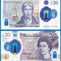 Royaume Uni 20 Pounds 2018 Billet Polymere Grande Bretagne Uk United Kingdom