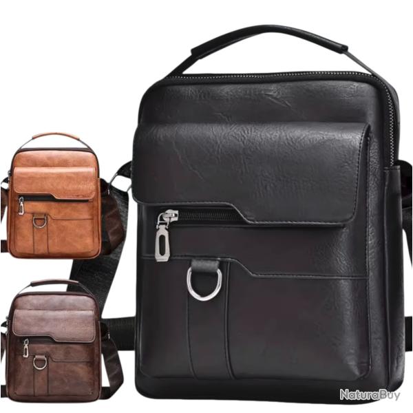 ENCHERE 1 EURO / Sacoche Homme Coloris au Choix