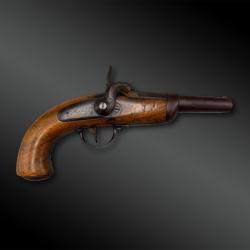 Pistolet d'officier de gendarmerie, mod&egrave;le 1836 - France - Second Empire