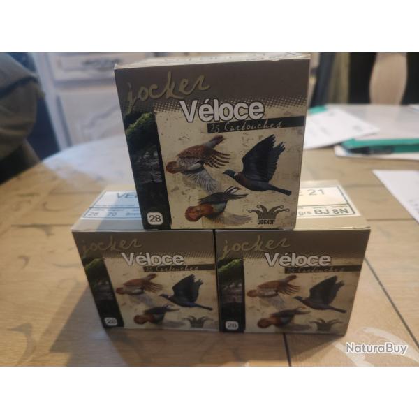 75 Cartouches jocker v�loce cal 28  bj en 8 n�queller