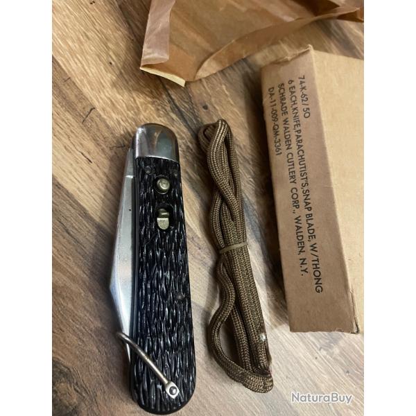 M2 knife militaire automatique de parachutiste US 100% Original MINT  ! NEW ! SCHRADE WALDEN