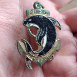 INSIGNE 21 REGIMENT INFANTERIE COLONIALE ( DRAGO PARIS BERANGER PERIODE INDOCHINE )