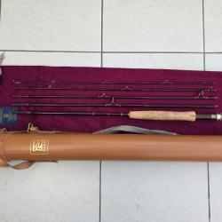 Tr&egrave;s belle canne mouche HARDY &laquo; Sovereign Smuggler&raquo;, 9 pieds pour soie 6/7, en 5 brins (tr&egrave;s rare).