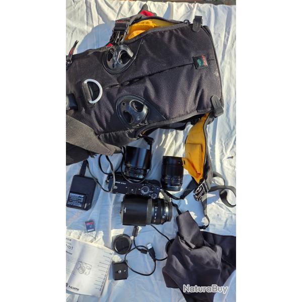 Appareil photo FUJIFIM XPRO 1 avec 3 objectifs, sac . �tat neuf