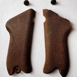 Plaquettes Luger P08 Droite et gauche avec 2 vis (origine) - WW1 - bois
