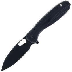 Couteau Miguron Ameight Knives Eymor Lame Acier 14C28N Manche G10 Noir Linerlock AME505BK