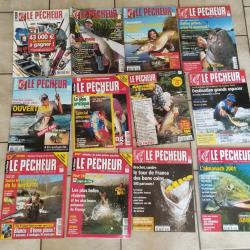 12 MAGAZINES LE PECHEUR DE FRANCE