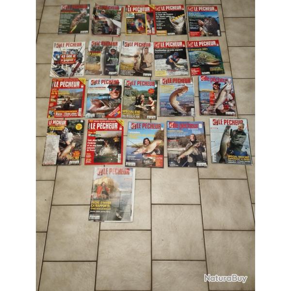 21 MAGAZINES LE PECHEUR DE FRANCE