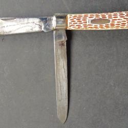 COUTEAU REGIONAL IRLANDAIS 2 LAMES "JOWIKA REPUBLIC OF IRELAND " VINTAGE 1960/70