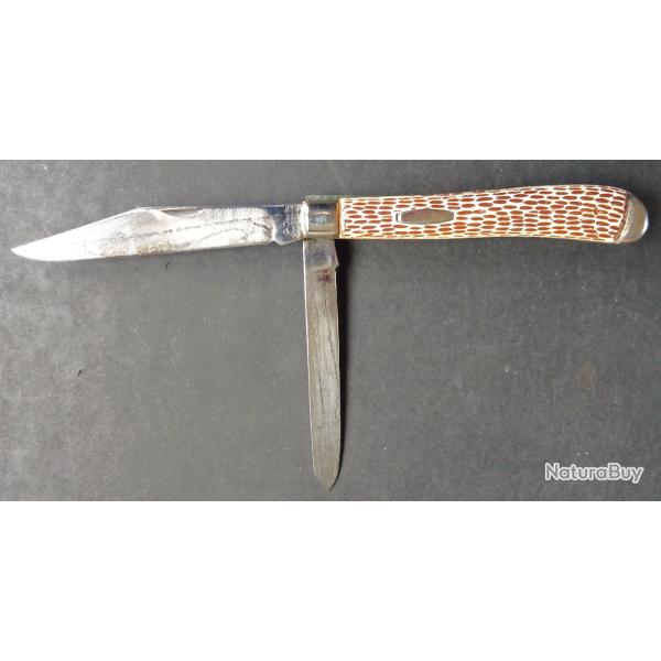 COUTEAU REGIONAL IRLANDAIS 2 LAMES "JOWIKA REPUBLIC OF IRELAND " VINTAGE 1960/70