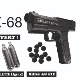 VENTE EXPRESS - Pistolet D&eacute;fense Calibre 68- Pistelle X-68 V2 - 35-50 Joules - NxWerks
