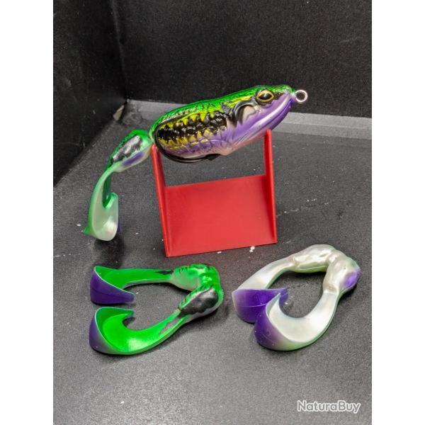 Lot 407 / Frog Molix+ 2 pattes de remplacement / FISH AND FISHING.