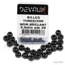 BILLES TUNGSTENE - NOIR BRILLANT - 2.5MM - DEVAUX