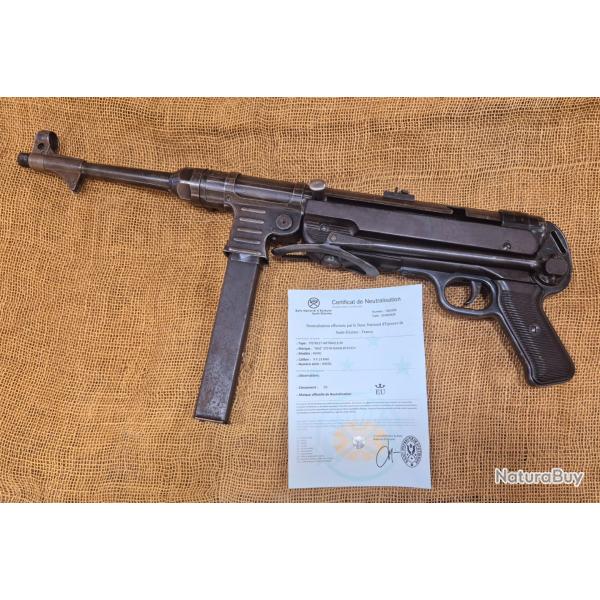 MP40 MP 40 neutralis� saint etienne luxe culasse mobile bnz 43