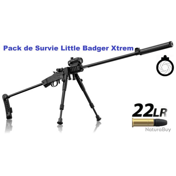 Pack carabine de survie Little Badger Xtreme - 22 Lr