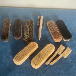 Lot de brosses militaires r&eacute;glementaires fran&ccedil;aises WW2, Indo et Alg&eacute;rie
