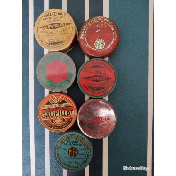 anciennes boites d'amorces