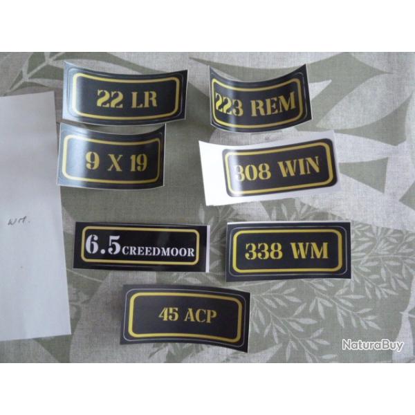 Stickers caisse � munition # lot de x7
