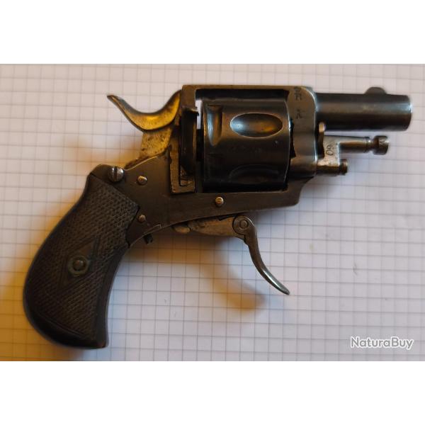 JOLI PETIT REVOLVER BELGE  BULLDOG / CAL.320 / BEL ETAT