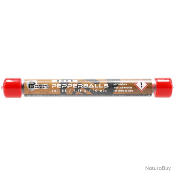 BILLES POIVRE ACIER CAL .68 - PREPARED 2 PROTECT NEUF U UNIQUE