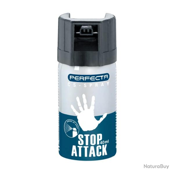 BOMBE STOP ATTACK GAZ CS 40 ML - PERFECTA