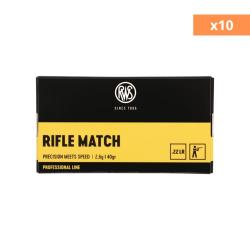 .22LR RIFLE MATCH 2.6G 40GR X500 - RWS