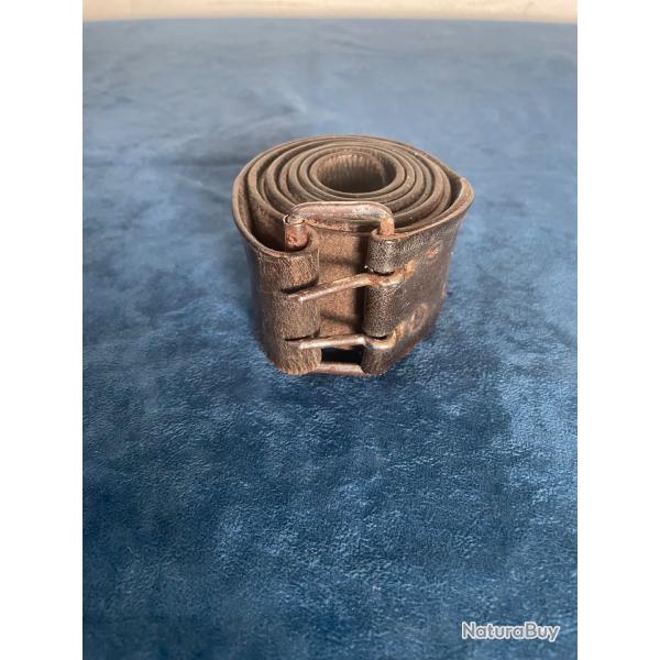 Ceinturon cuir officier militaire fran�ais Alg�rie