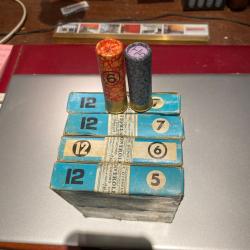 cartouche calibre 12 ann&eacute;e 60