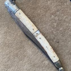 Grand couteau de chasse ancien Chatellerault solognot 57cm