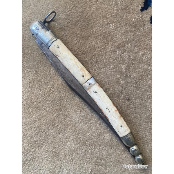 Grand couteau de chasse ancien Chatellerault solognot 57cm