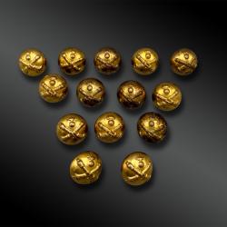 ENSEMBLE de quatorze boutons d'artillerie - France - XIX&egrave;me si&egrave;cle