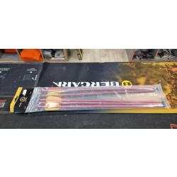 5&nbsp;x&nbsp;Fl&egrave;che trait aluminium Ek Archery 16 pouces rouge avec pointe performante