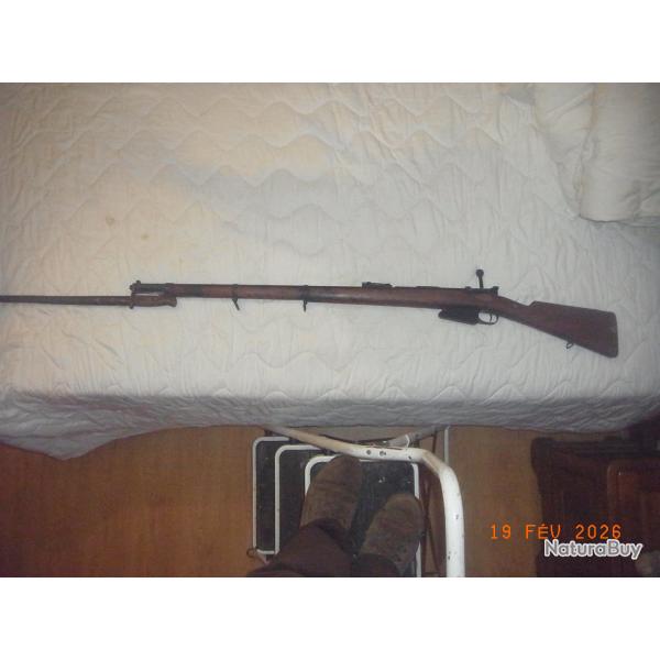 MOUSQUETON MAUSER BELGE MOD 1889