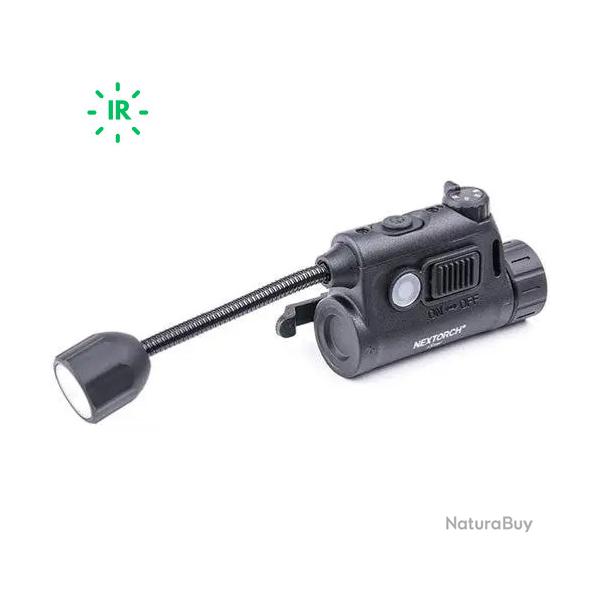 Lampe pour casque + marqueur IR