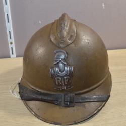 Casque Adrian Fran&ccedil;ais Mod&egrave;le 15 French Helmet Soldat G&eacute;nie  14/18 WW1
