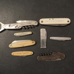 Lot couteaux publicitaires vintage