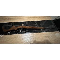 Carabine &agrave; verrou Mauser cailbre 8x57JS avec lunette HERTEL et REUSS 4*36montage &agrave; crochet