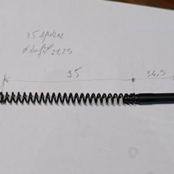 RESSORT ET SON  PISTON ARME INCONNUE ...refa017