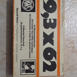 1 boite de munitions 9.3x62