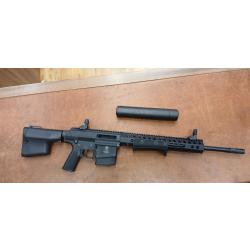 TROY Pump Action Rifle Calibre 308Win. 18" avec moderateur de son ASE UTRA