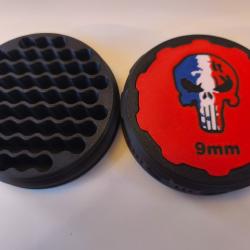 Bo&icirc;te &agrave; munitions 9mm 9x19, Punisher patriote. CZ